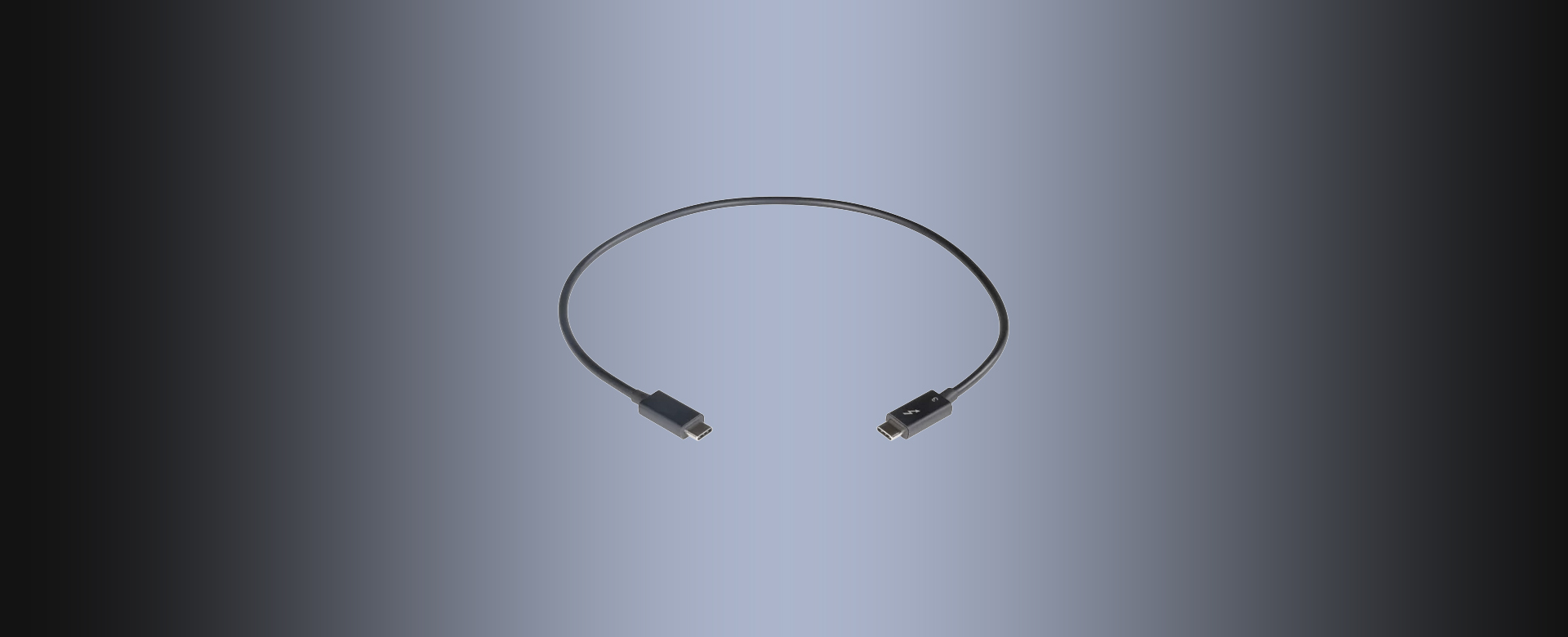 Thunderbolt 3 Cable (40Gpbs; 0.5-meter)