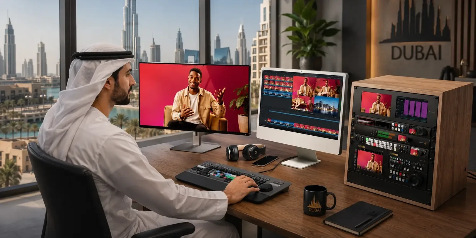 Dubai yayın stüdyosu