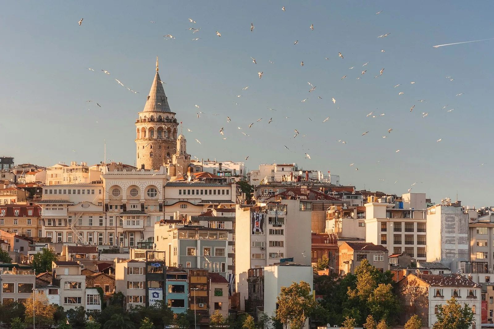 Camiler ve Boğaz ile İstanbul silüeti