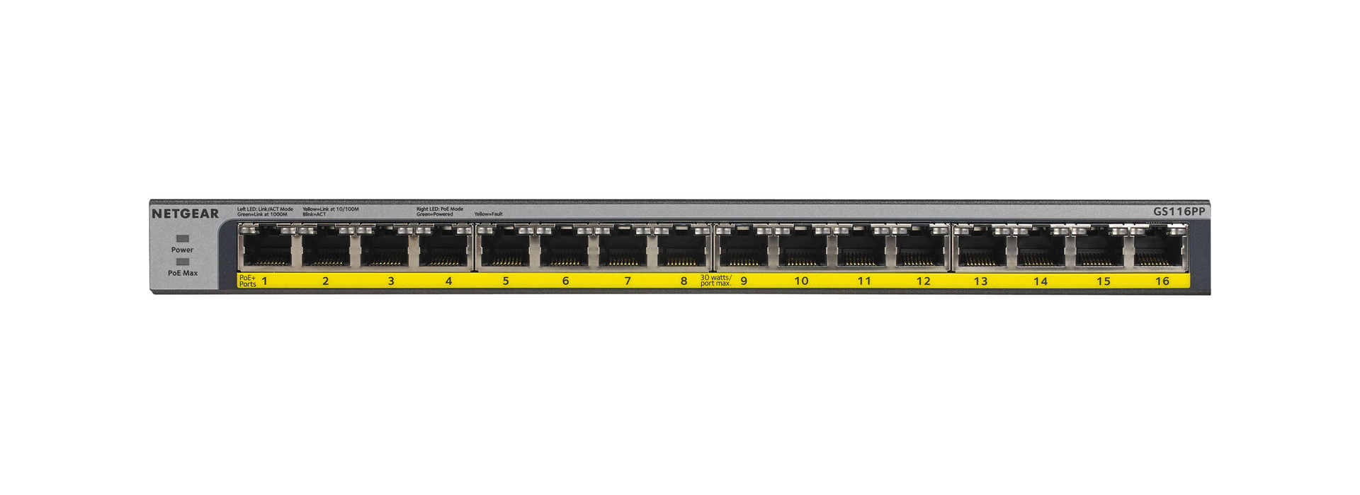 Gigabit Unmanaged Switch Series (GS116PP)